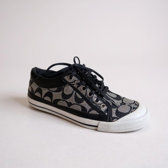 Coach Black and grey Francesca Sneakers 6 - Picture 1 of 8